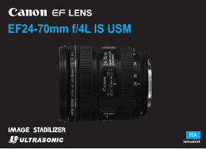 Manuale Canon EF 24-70mm f/4L IS USM Obiettivo