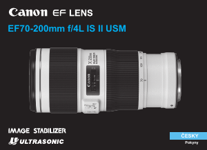 Manuál Canon EF 70-200mm f/4L IS II USM Objektiv