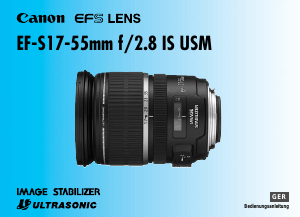Bedienungsanleitung Canon EF-S 17-55mm f/2.8 IS USM Objektiv