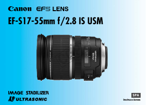 Manual de uso Canon EF-S 17-55mm f/2.8 IS USM Objetivo