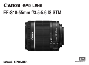 Manual de uso Canon EF-S 18-55mm f/3.5-5.6 IS STM Objetivo