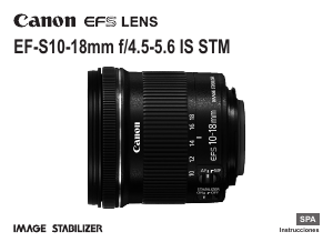 Manual de uso Canon EF-S10-18mm f/4.5-5.6 IS STM Objetivo