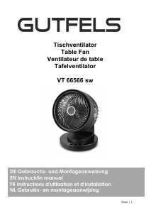 Handleiding Gutfels VT 66566 sw Ventilator