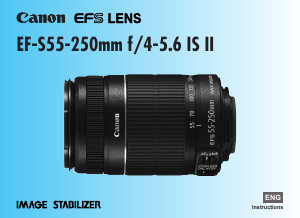Manual Canon EF-S55-250mm f/4-5.6 IS II Camera Lens
