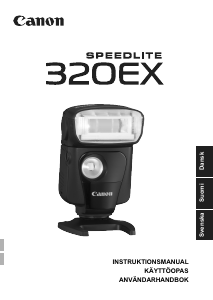 Käyttöohje Canon Speedlite 320EX Salamalaite
