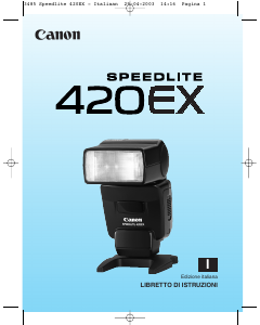Manuale Canon Speedlite 420EX Flash