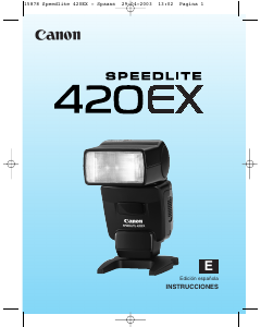 Manual de uso Canon Speedlite 420EX Flash