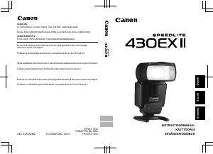 Käyttöohje Canon Speedlite 430EX II Salamalaite