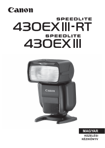 Használati útmutató Canon Speedlite 430EX III-RT Vaku