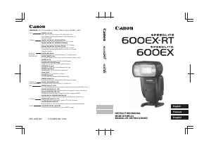 Manual de uso Canon Speedlite 600EX-RT Flash