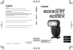 Käyttöohje Canon Speedlite 600EX-RT Salamalaite