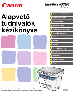 Használati útmutató Canon LaserBase MF3240 Multifunkciós nyomtató