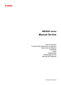 Manual Canon Maxify MB5050 Impressora multifunções