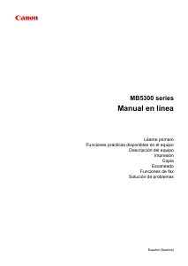 Manual de uso Canon Maxify MB5350 Impresora multifunción