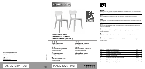 Instrukcja Livarno IAN 323229 Skandi Krzesło