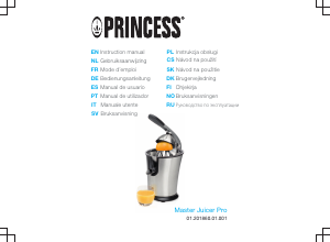 Handleiding Princess 201860 Master Juicer Pro Citruspers