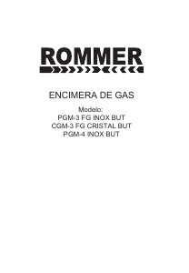 Manual de uso Rommer PGM-3 FG Placa