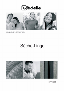 Mode d’emploi Vedette SFV482CD Sèche-linge