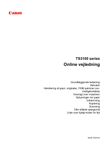 Brugsanvisning Canon Pixma TS3150 Multifunktionsprinter