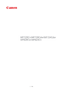Bruksanvisning Canon i-SENSYS MF628Cw Multifunktionsskrivare
