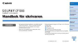 Bruksanvisning Canon Selphy CP1000 Fotoskrivare