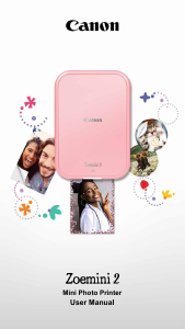 Manual Canon Zoemini 2 Photo Printer