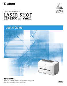 Handleiding Canon Laser Shot LBP-3200 Printer