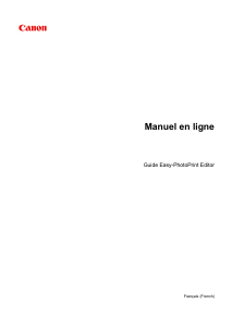 Mode d’emploi Canon Pixma iP110 Imprimante