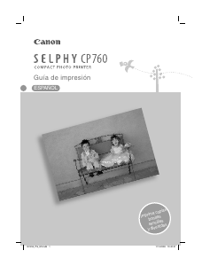 Manual de uso Canon Selphy CP760 Impresora