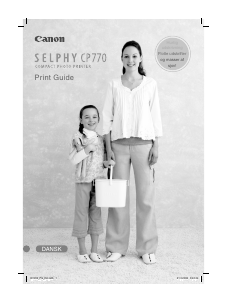 Brugsanvisning Canon Selphy CP770 Printer
