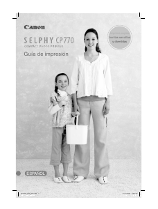 Manual de uso Canon Selphy CP770 Impresora