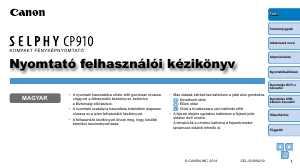 Használati útmutató Canon Selphy CP910 Nyomtató