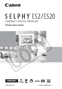 Handleiding Canon Selphy ES20 Printer