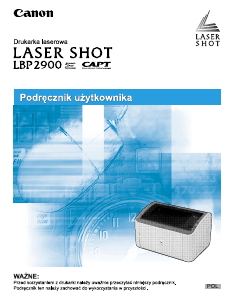 Instrukcja Canon i-SENSYS LBP2900i Drukarka
