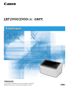 Käyttöohje Canon i-SENSYS LBP2900i Tulostin