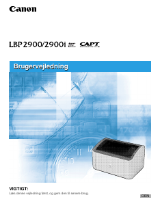Brugsanvisning Canon i-SENSYS LBP2900i Printer