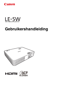 Handleiding Canon LE-5W Beamer