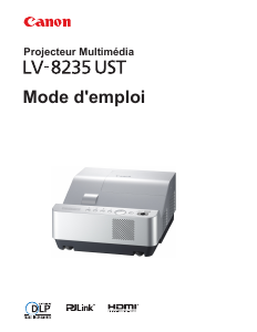 Mode d’emploi Canon LV-8235 UST Projecteur