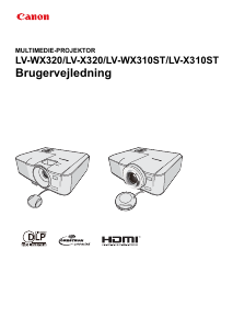 Brugsanvisning Canon LV-WX320 Projektor