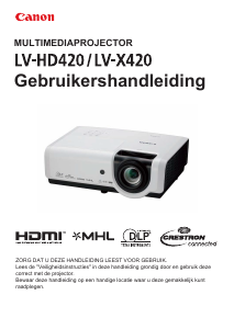 Handleiding Canon LV-X420 Beamer