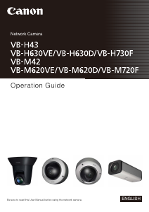 Handleiding Canon VB-M620VE Beveiligingscamera