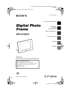 Käyttöohje Sony DPF-A73 Digitaalinen valokuvakehys