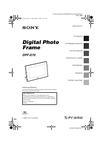 Brugsanvisning Sony DPF-D70 Digital fotoramme
