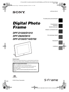 Käyttöohje Sony DPF-D820 Digitaalinen valokuvakehys