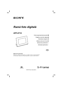 Manual Sony DPF-E710 Ramă foto digitală