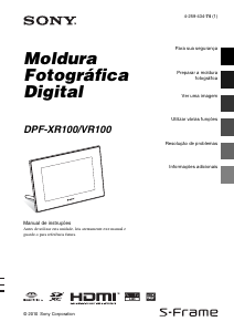 Manual Sony DPF-XR100 Moldura digital