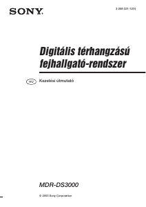 Használati útmutató Sony MDR-DS3000 Fejhallgató