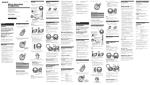 Manual Sony MDR-NC500D Auscultador