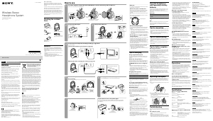 Handleiding Sony MDR-RF855RK Koptelefoon