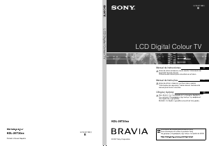 Manual Sony Bravia KDL-26T3000 Televisor LCD